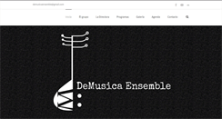 Desktop Screenshot of demusicaensemble.com